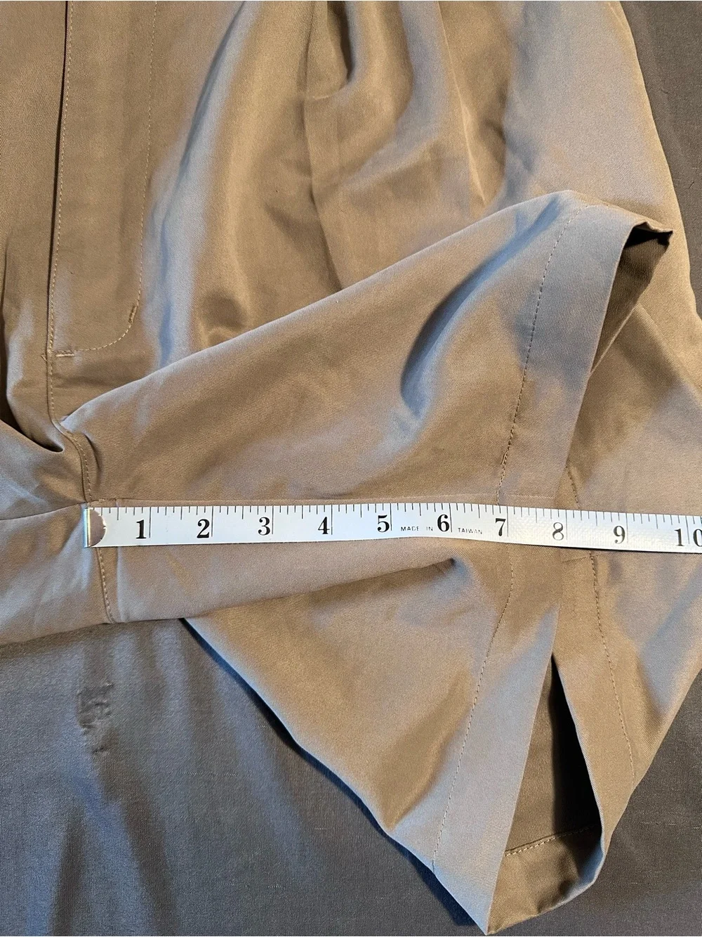 Men's Size 36 Mark Elliot Tan Pleated Golf Shorts